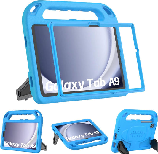 Kids Case for Samsung Galaxy Tab A11 8.7 Inch 2025/A9 8.7" 2023 /Tab A7 Lite 8.7" 2021- with Built-In Screen Protector, Shockproof Samsung Galaxy Tab A11/A9/A7 Lite Case 8.7 Inch - Blue
